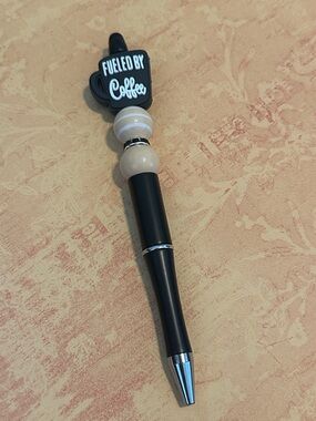NWOT Handmade “Fueled By Coffee” Pen